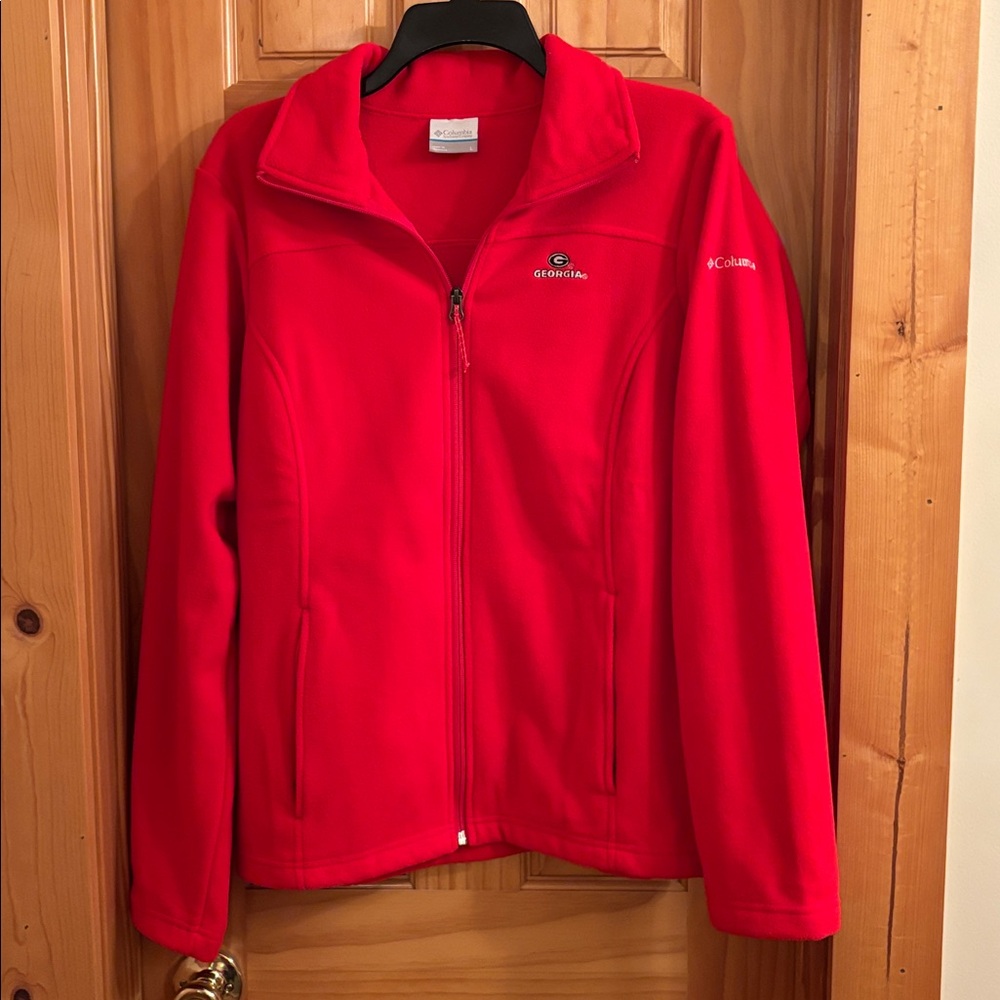 GA DAWGS Columbia Bright Red Full-Zip Jacket